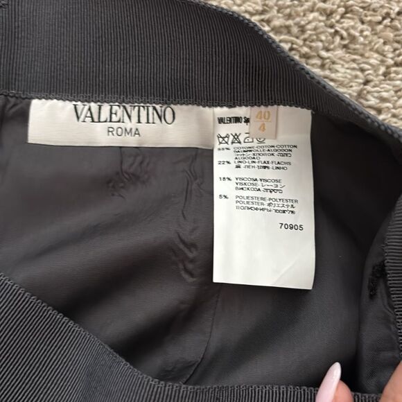 Vintage Y2K Valentino Pleated Skirt size 4 Gray - Picture 2 of 2